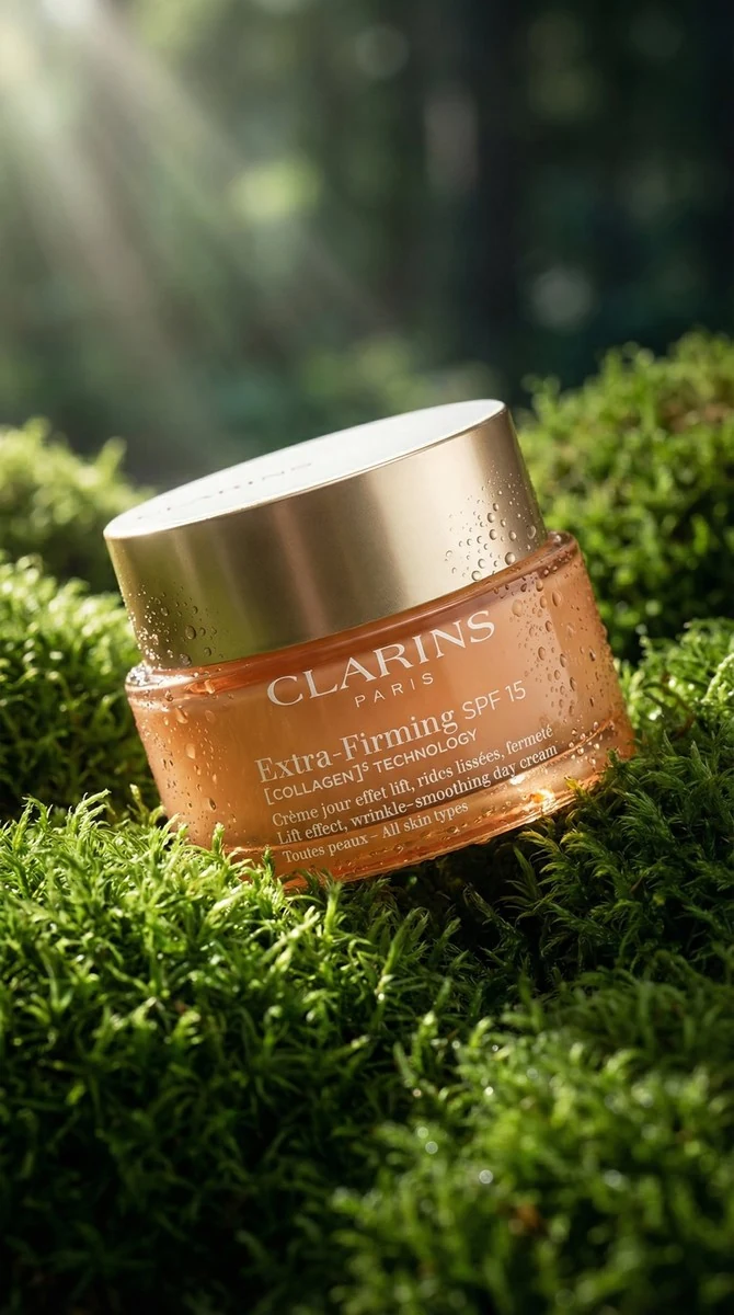 Photo produit de crème dans la mousse en lumière naturelle